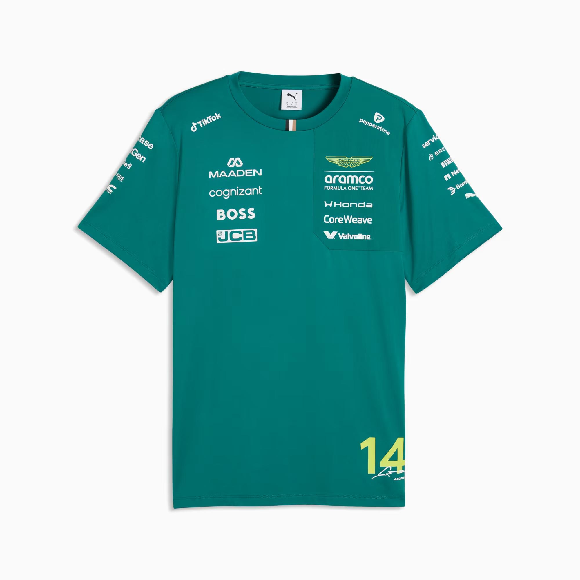 

Puma Single-Sided Knitted Fabric Driver Number And Logo Detail T-Shirt Men Tops 713890-01 S