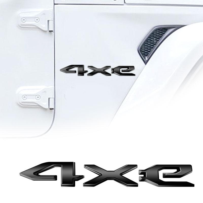 3D ABS Kunststoff Auto Styling Emblem Auto Heckklappe Aufkleber Für 4XE Logo Grand Cherokee Wrangler Compass Renegade Dekor
