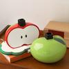 Apples Shape Flower Vase Crafts Tabletop Ornament for Farmhouse Cabinet Dining Room