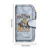 Vintage Western Pattern Long Wallet Multi Slot Card Holder Portable Fashion Forever Daily Use Purse