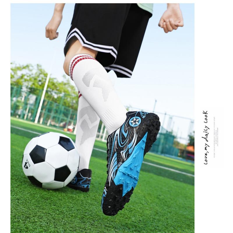 Kids Non Slip Long Short Stud Football Training Shoes