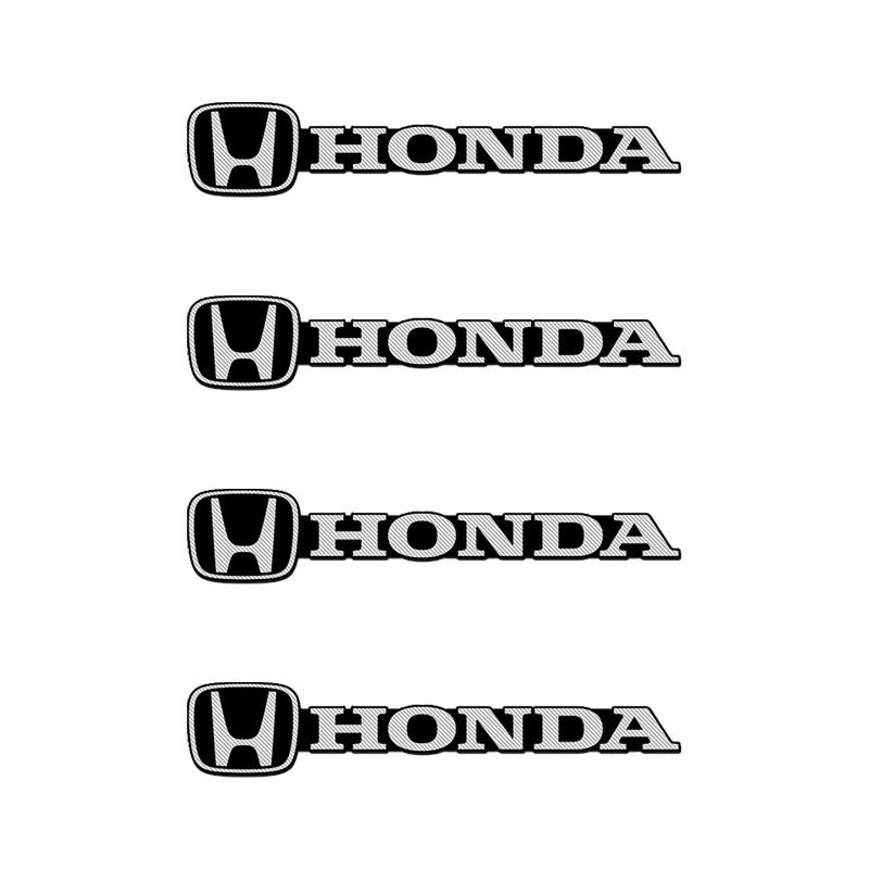 

4PCS Car Audio Decorative 3D Aluminum Badge Emblem Stickers For Honda Civic Accord City Fit Mugen Vezel CR-V Pilot Envix Odyssey