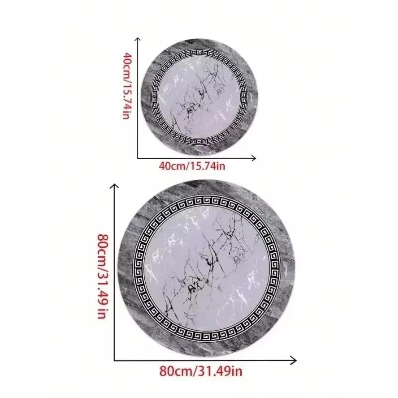 Flame Five-pointed Star Round Rug Children's Room Climbing and Playing Non-slip Decorative Carpet Plush Washable Carpet