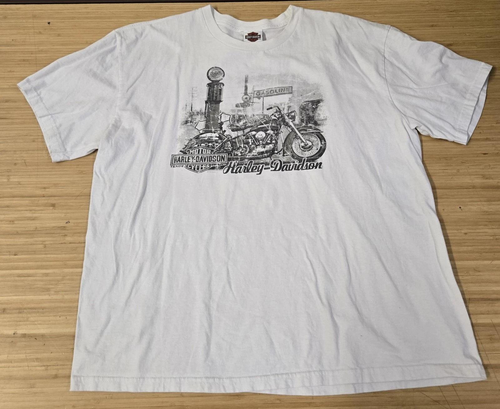 Harley-Davidson Shirt Mens 2XL White San Diego California Motorcycle Graphic USA 2XL