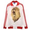 Adidas Embroidered Trefoil Logo Track Jacket M England Lion Jersey Men's Used