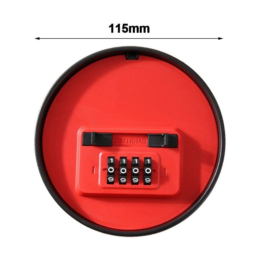 Round Shape Key Storage Case Hidden Combination Lock Useful Security Code Lock  Outdoor Use