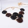 European and American Necklaces, Niche Personality Trends, Literary and Artistic Retro, Hand-woven Geometric Round Pendants, Unique Necklaces