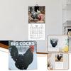 1/3/5Pcs 2026 Fun Rooster Calendar Chicken Illustration Wall Calendar For Home Decor Office Planning Accessory