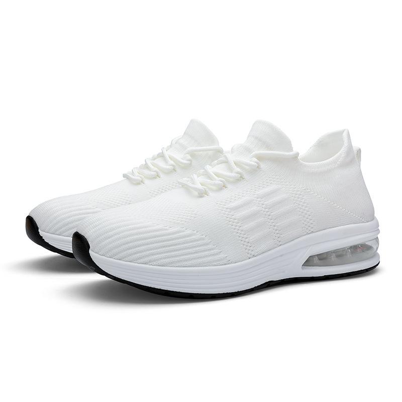 Air cushion cushion cushion flying woven mesh shoes comfortable sports shoes outdoor street shooting casual trendy shoes