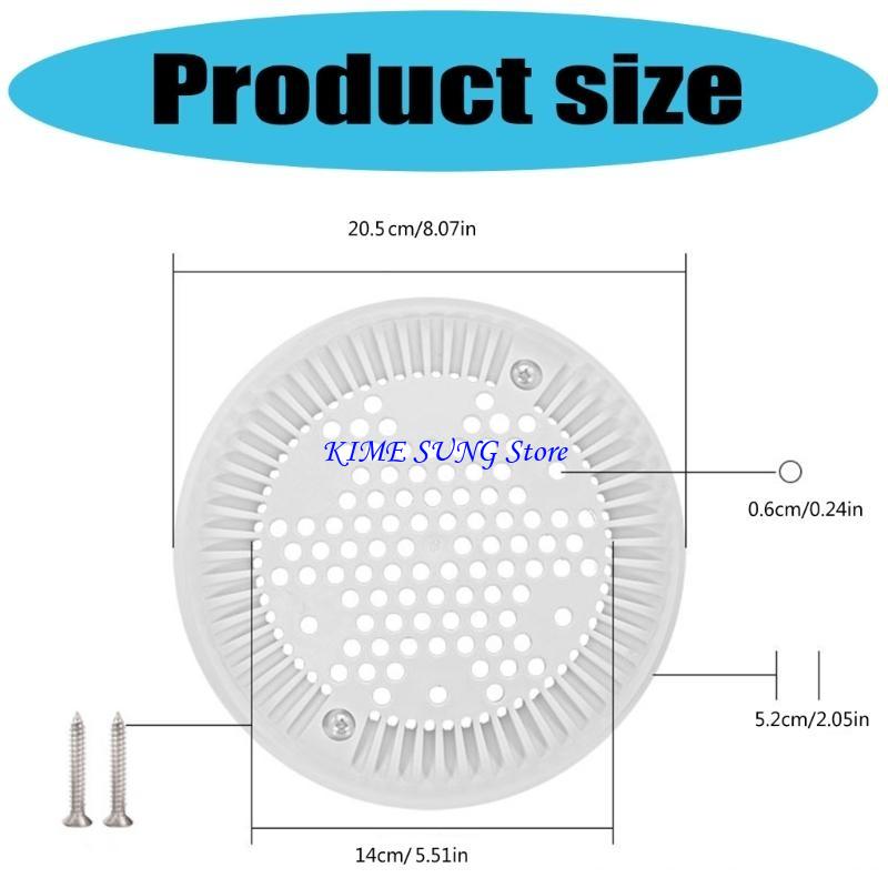 L5BD Pool Maintenance Set Drainage Cover Plastic Texture Perfect for Concrete Pools