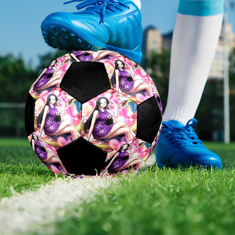 1pc Boa Hancock One Piece Football Soccer Ball Size 5 Indoor Soccer Ball Fashion Colorful Backyard Game -Great For Sports Fans Gift HE55