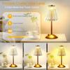Crystal LED Table Lamp Touch Sensor Desktop Night Light Rechargeable Reading Lamp for Bedroom Bedside Hotel Bar Decor Dimmable