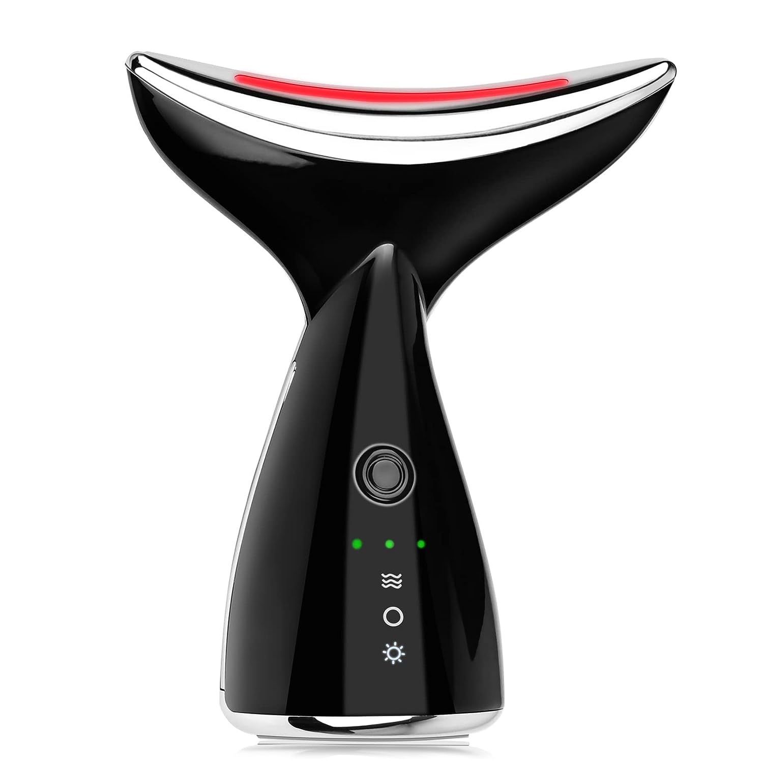 

Косметическое устройство для лица и шеи, лифтинг-массажер для шеи, 45 ℃, подтягивает кожу, уменьшает морщины на двойном подбородке, удаляет 3 режима, инструменты для ухода за кожей чёрный