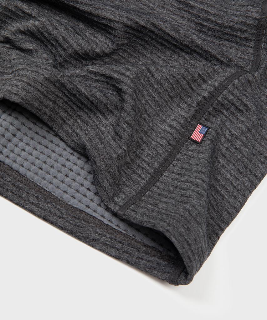 MERRELL [Women] Hike Grid Fleece Half Zip T-Shirt Charcoal