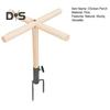 Chicken Perch Toy Wooden Chick Perch Stand with Metal Ground Stake Coop Backyard Poultry Accessories for Roosters Chicks Parrots