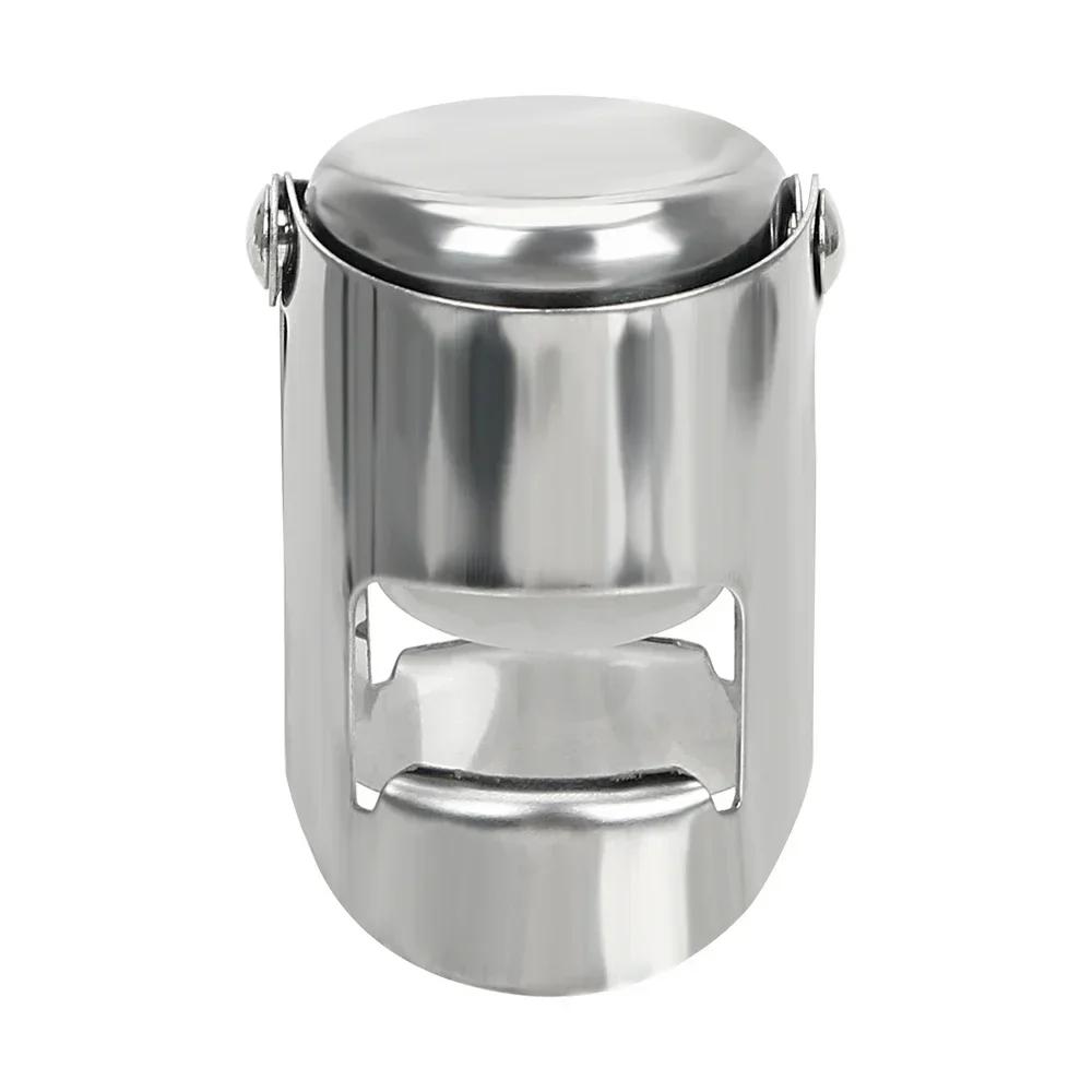 Wine Bottle Stopper Wine Beer Bottle Cork Plug Stainless Steel Champagne Sparkling Stopper Bar Tools 1PC Sealing Bottle Cap