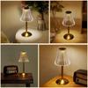 Sunset Lamp Retro Crystal Table Lamp LED Touch Sensor Postmodern Light Rechargeable Wireless Reading Lamp for Hotel Bar Decor