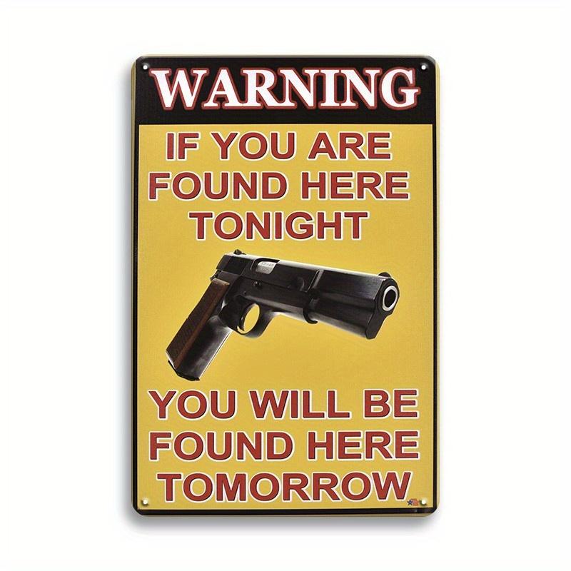 Warning Notice Vintage Metal Tin Poster Funny Metal Tin Signs Posters Plate for Garage Bar Cafe Club Home Room Wall Decor