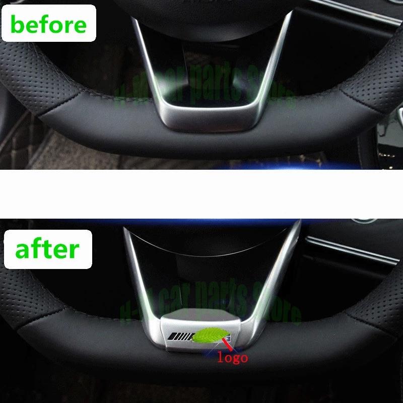 For Mercedes-Benz A B C E Class GLA CLA GLC GLE GLS W213 W205 X253 Steering Wheel Emblem Decor Decal Sticker Badge