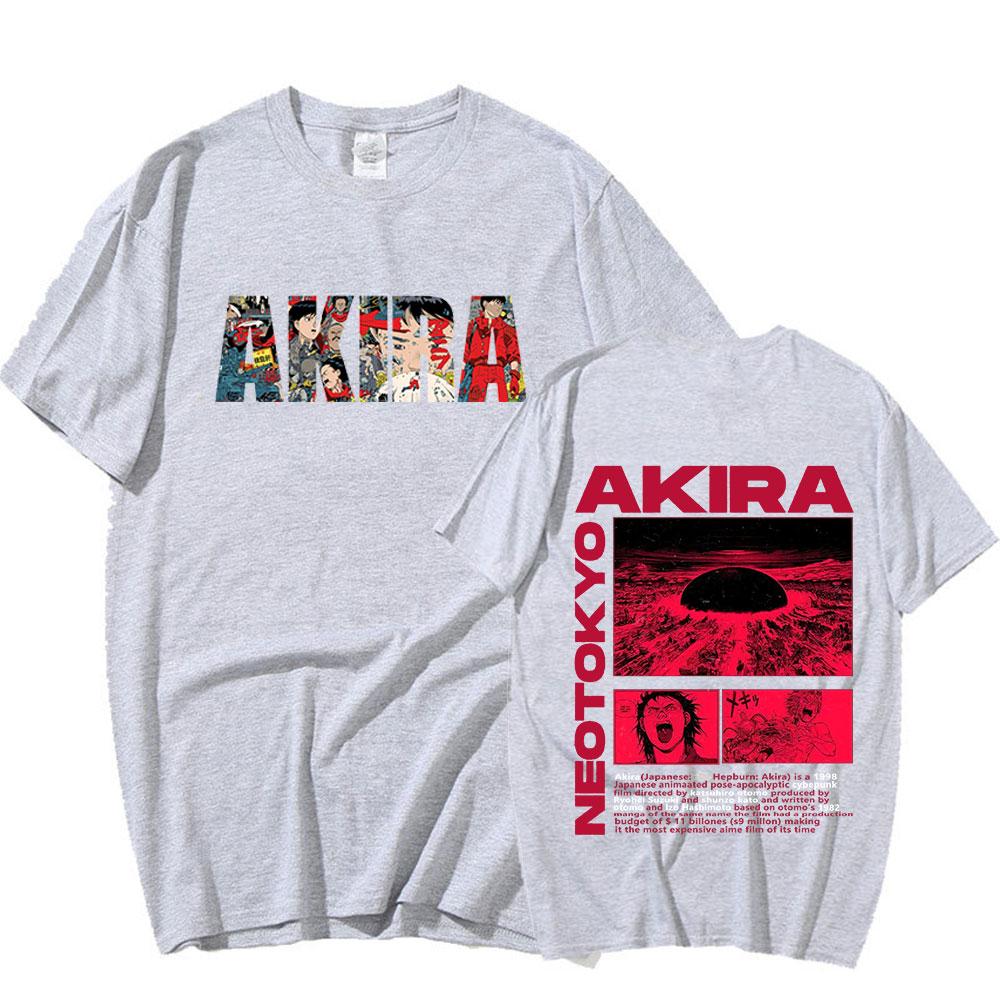 Japanese Anime Neo Tokyo Akira T Shirt Movie Science Fiction Manga Shotaro Kaneda Men Short Sleeve T Shirts 100% Cotton T-shirt