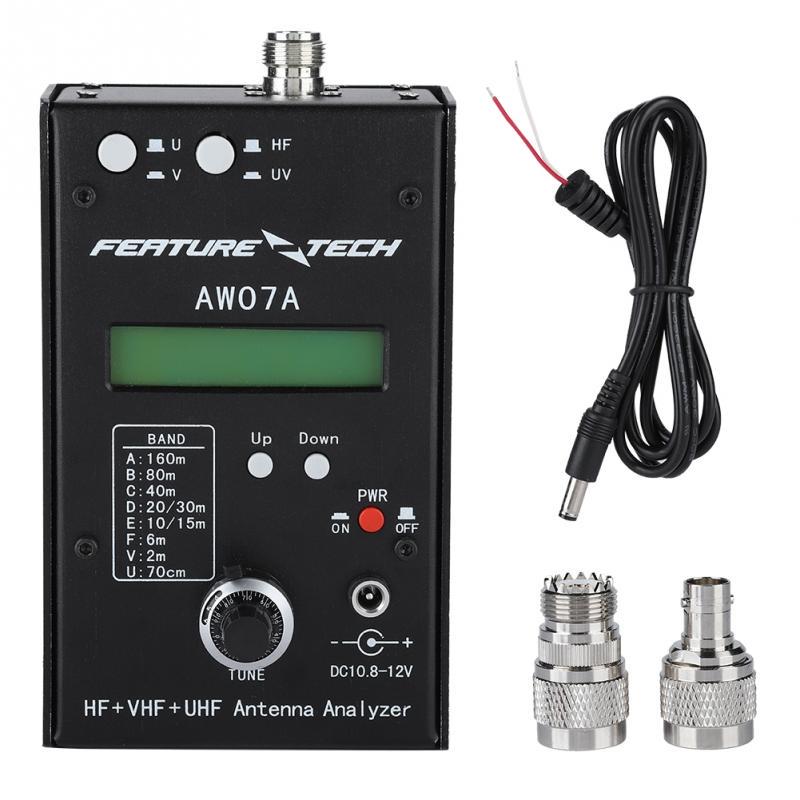 AW07A Antenna Analyzer，HF+VHF+UHF Antenna Analyzer SWR Antenna Meter