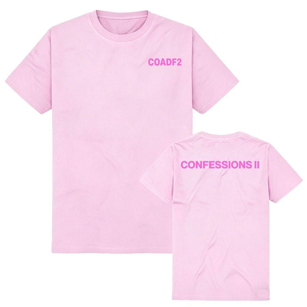 COADF CONFESSIONS II Tees Madonnaa Singer Graphic Merch Tops Short Sleeve Cotton Fashion Tshirts Unisex Streetwear Loose Casual