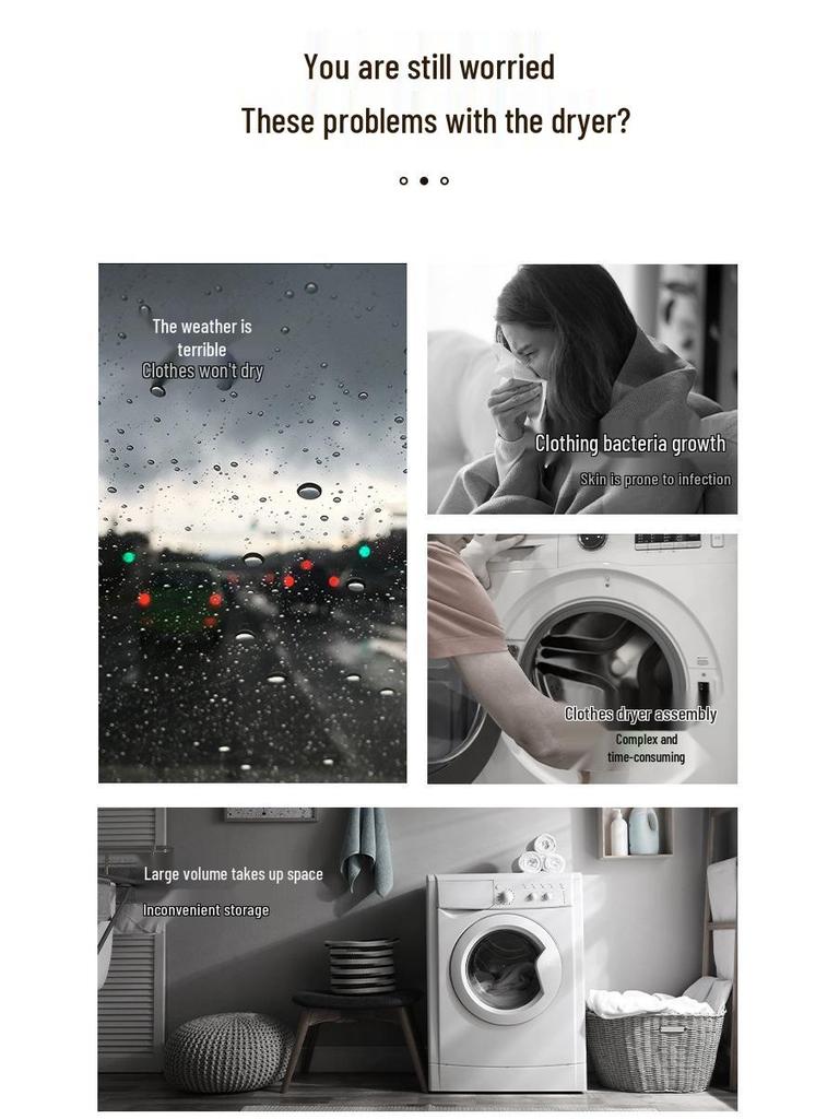 Foldable Portable Clothes Dryer for Home & Dormitory 
