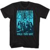 Aerosmith Walk This Way Group Photo Men's T Shirt Rock Band Music Merch Unisex T-Shirt
