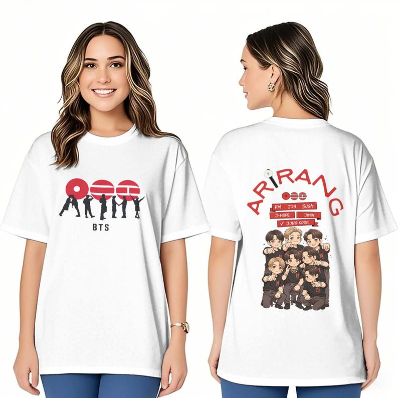 2026 Sommar BTS ARMY Grafisk Tröja Högkvalitativ T-shirt, Kpop Konsert Outfit, Bangtan Fan Merchandise Het Produkt