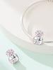 Charms Plata Heart-Shaped Bow Perfume Bottle Beads Copper Plated Fit Copperoriginal Bracelet For Jewelry Making Diy Charm