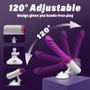 2 In 1 Realistic Telescopic Vibrating Heating Massager G-Spot Stimulation Powerful Suction Cup Detachable Vibrator Female Masturbator Adult Toy
