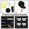 Sparkling Heart Rhinestone Car Decoration Cute Car Perfume Clip Aromatherapy Air Conditioning Car Accessories Supplies