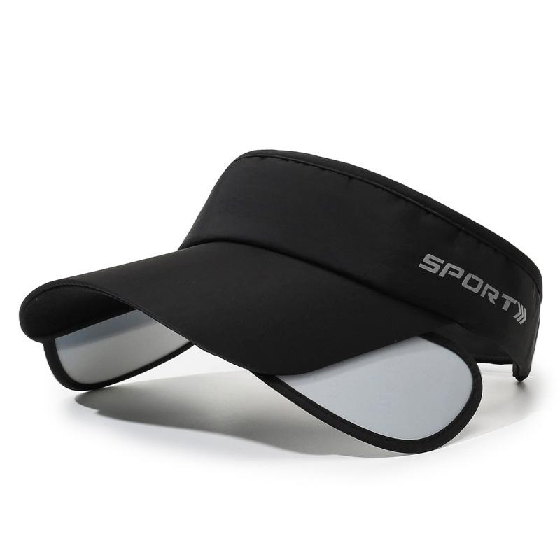 Summer Outdoor Sunshade Sports Retractable Hat Brim Empty Top Hat Men's Quick-Drying Sunscreen Cap Women's Running Sun Hat