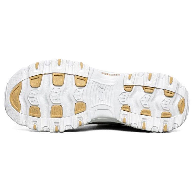 Skechers D Lites 1.0 White/Gold Women's 13091-WHT