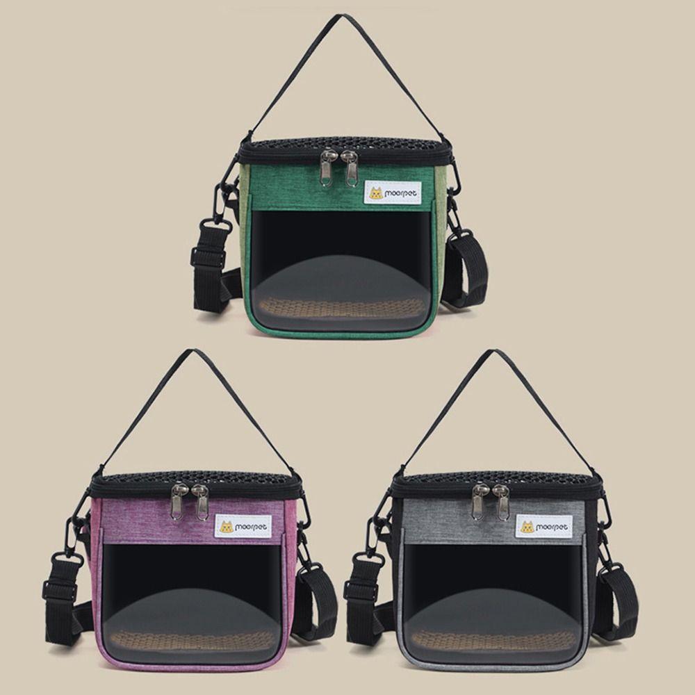 Clear View Hamster Travel Carrier Portable Pet Backpack Pet Carrying Box Hamster Carry Bag  Outdoor