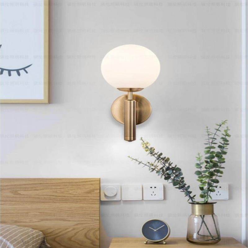 Glass Ball Kinquet Living Room Bedroom Night Lamp Night Lamp Corridor Hotel Homestay Decorative Wall Lamp