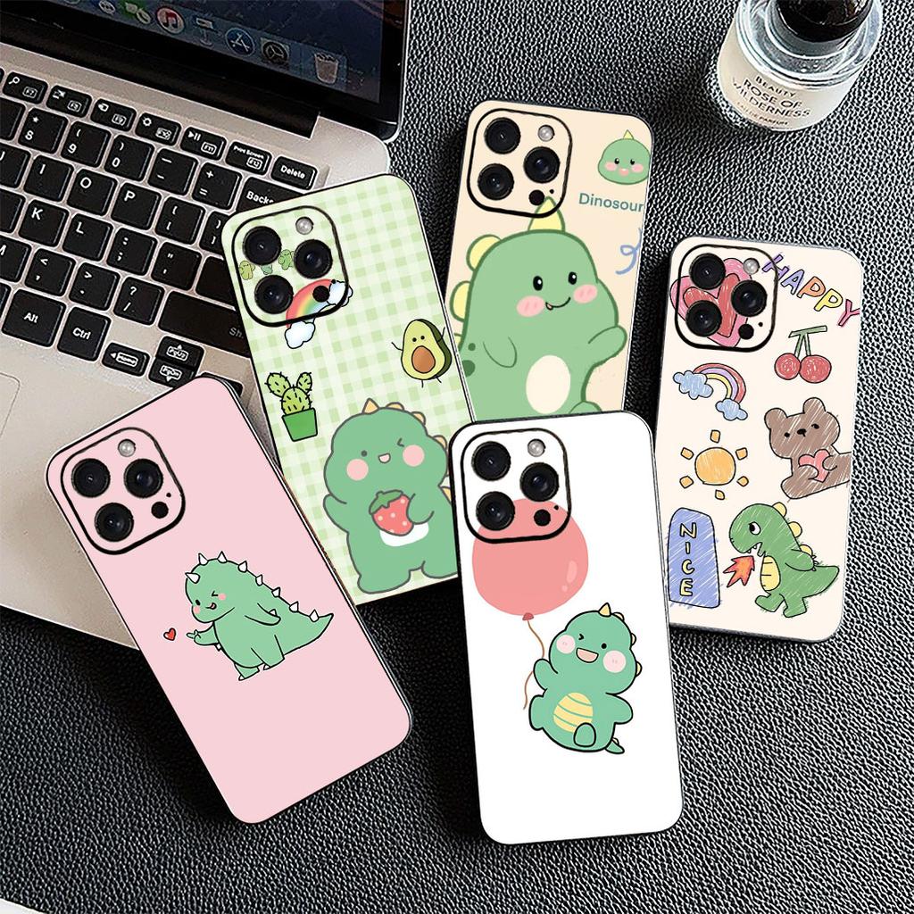 Protective Cover for Samsung Galaxy S24 S25 S23 FE Ultra Plus S7 Edge S25+ S23+ A56 5G Casing Phone Case Anime DinosaurS