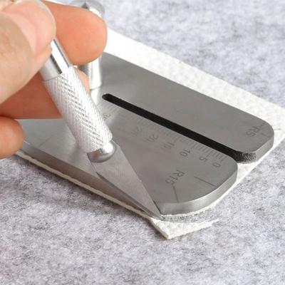 1Set Leather Pulling Board Practical Cutting Ruler Tool Stainless Steel Manual Leather Cut Auxiliary Accessories Auxiliary Tool