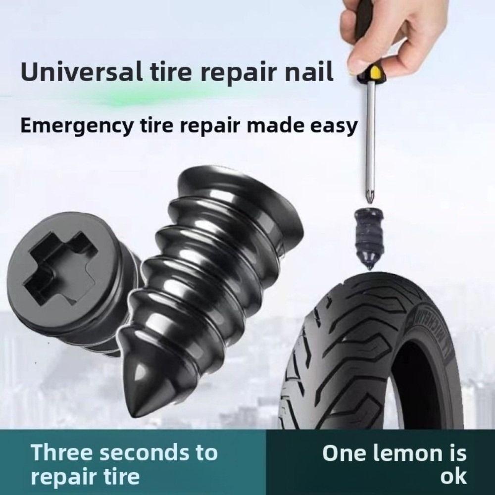 New 10/20/30/40/50PCS Rubber Car Vacuum Tyre Repair Nail Kit Screw in Car Tire Accessorie Tire Repair Rubber Nails Kits