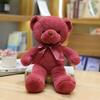 Ten-Color Bear Wedding Plush Toy with Ribbon and Bowtie