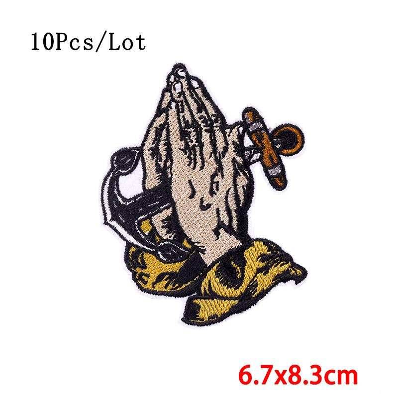 

10 шт./набор Милые животные Красные улитки Нашивка для одежды Приутюживаемая Мультяшная вышивка Нашивки для одежды Аппликации для футболки Значки