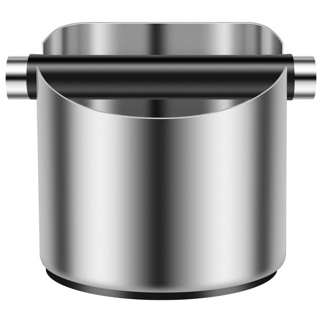 Coffee Knock Box Stainless Steel Espresso Knock Boxes with Non Slip Base Large or Small Coffee Ground Knock Box for Home Office