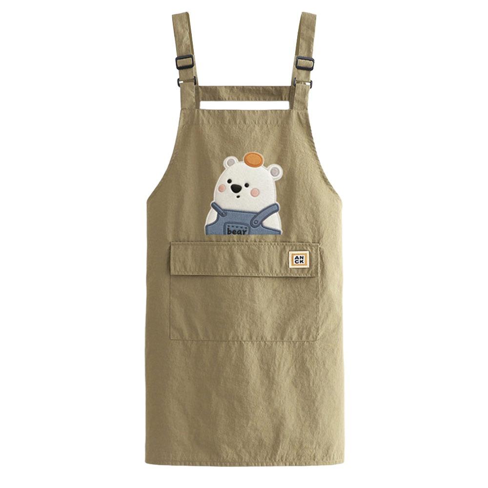 Cartoon Kitch Apron Waterproof Catering Work Clothes Portable Chef Apron  for Home Kitchen хаки