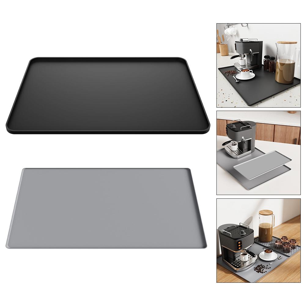 Busy Kitchen Setup 40*60cm Non-Slip Kitchen Mat Non Slip Silicone Coffee Mat Countertop Protector Versatile Kitchen Solution