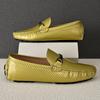 Men Summer Casual Loafers Breathable Comfortable SlipOn Fashion Mens Handmade Slip Shoes Leather Outdoor Driving