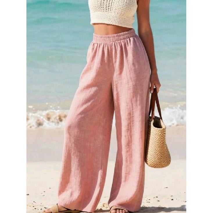 2026 New Summer Fashion Thin Casual Pants Loose Slimming Women's Solid Color Long Pants