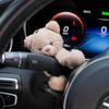 New Cute Panda Doll Car Interior Decor Turn Signal Wiper Gear Shift Ornament Fun Auto Accessory for Women Daily Use