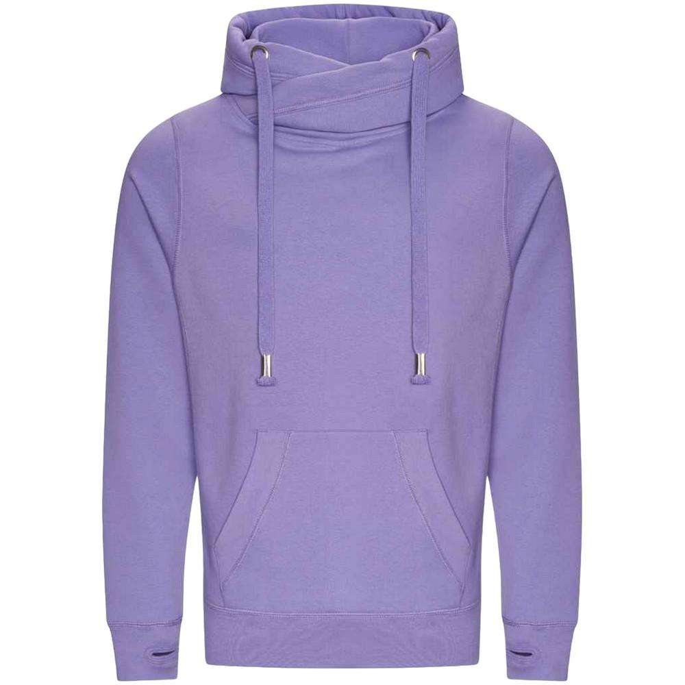 Awdis Pánská mikina s kapucí s křížovým výstřihem