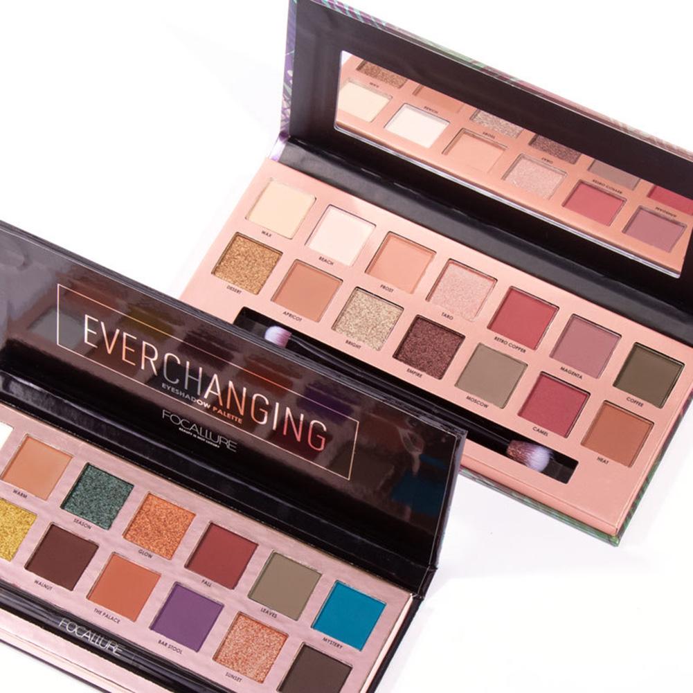 Lidschatten-Lidschatten-Palette & Make-up-Kosmetikpinsel-Set