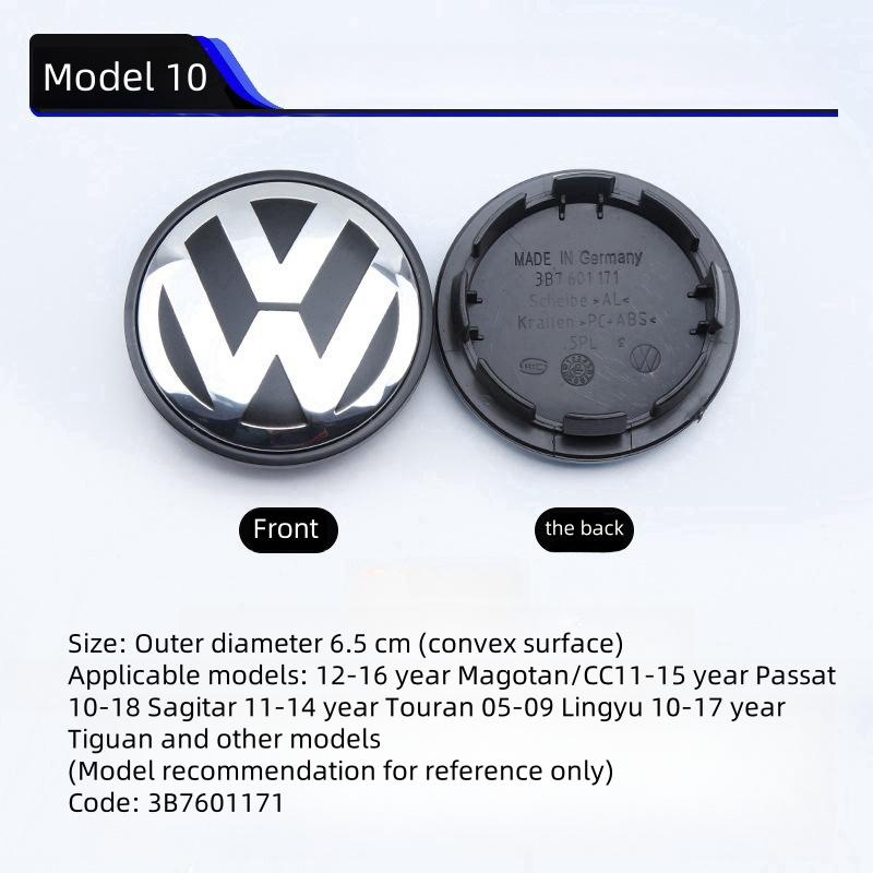 För VOLKSWAGEN VW 56-76mm Bilfälgscenterkåpa Dekal Tillbehör För Volkswagen R-line R GTI Polo Golf Touareg Passat Mago